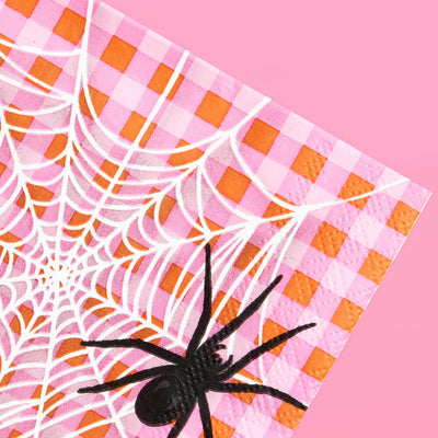 Pink Halloween Napkins - 25 cocktail napkins
