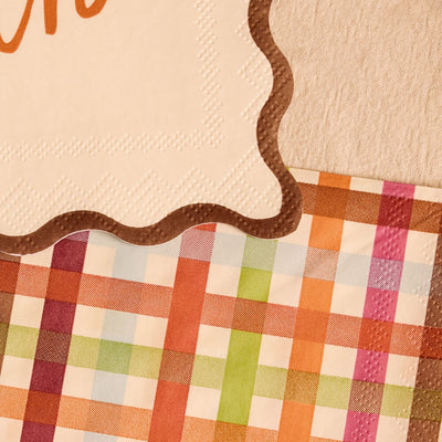 Give Thanks Napkins - fall cocktail napkins