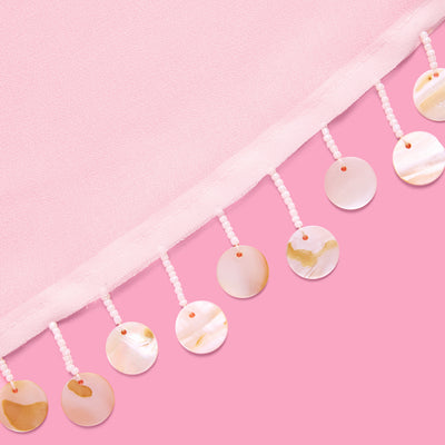 Beach Bride Sarong - white pearl embellished coverup