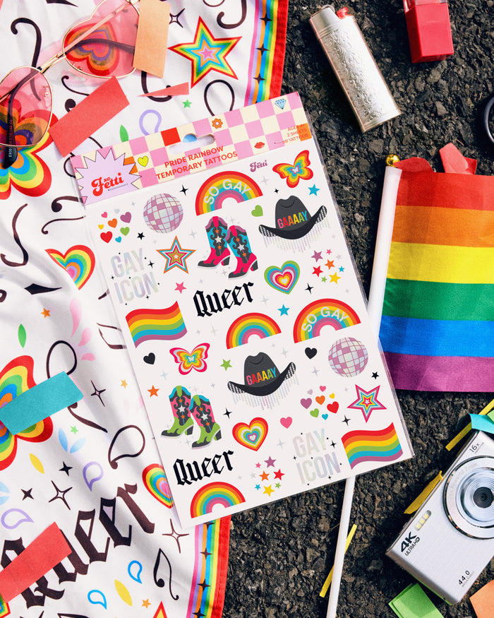 Gay Icon Tats - 52 temporary tattoos