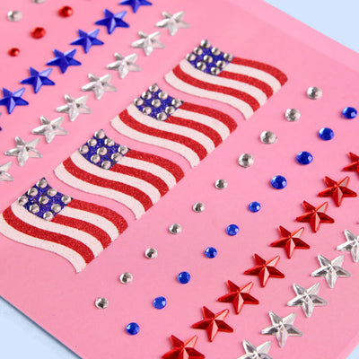 Americana Girl Gem Set - 80 adhesive face gems