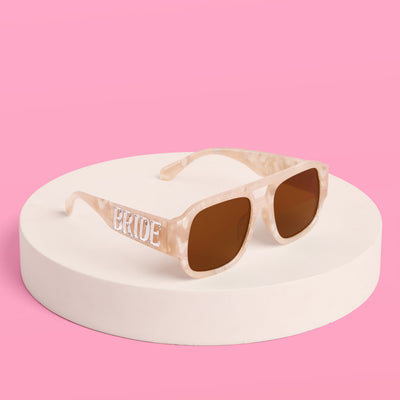 Bride Aviator Sunnies - neutral tortoise sunglasses