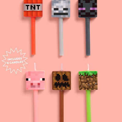 Pixel Candles - set of 6