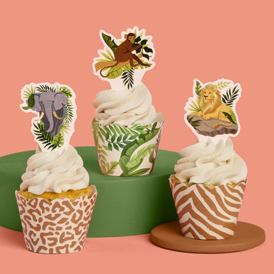 Safari Cupcake Toppers - 24 pc set