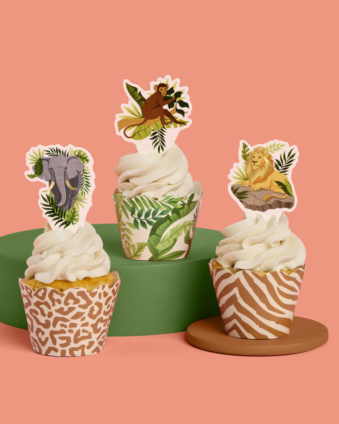 Safari Cupcake Toppers - 24 pc set