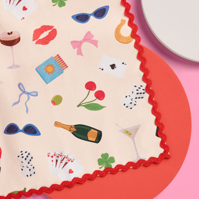 Cute Girl Tea Towel - cotton tea towel