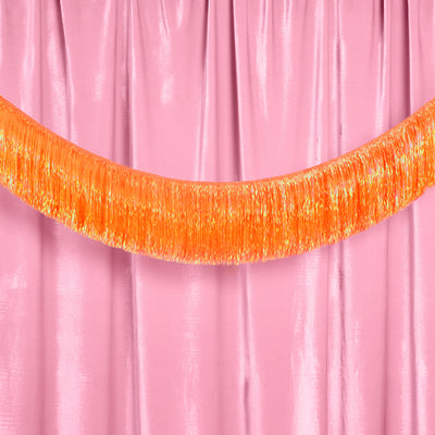 Orange Fringe Banner - iridescent banner