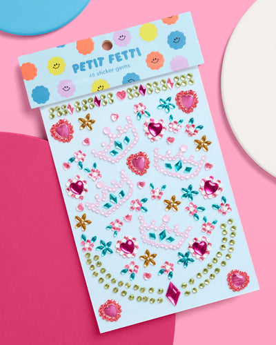 Pretty Princess Gem Set - 53 adhesive gems