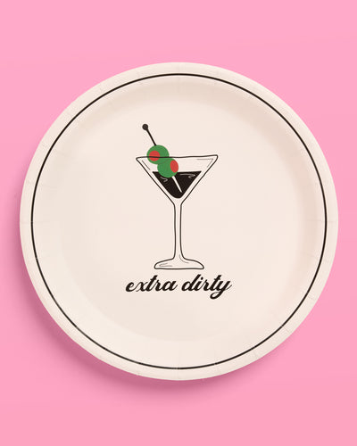 Extra Dirty Plate Set - 32 paper plates, 2 sizes