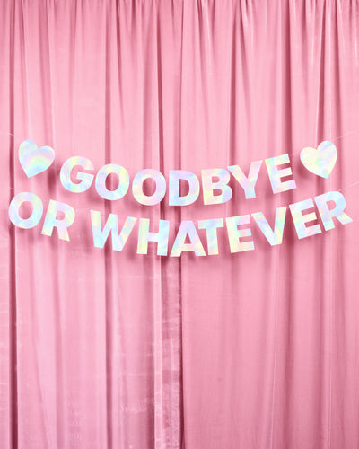 Goodbye Banner - 5 foot banner