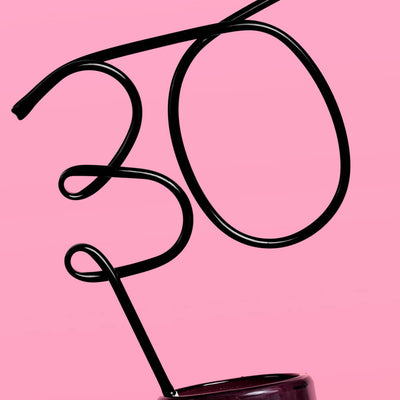 30 XL Straw - XL matte black straw