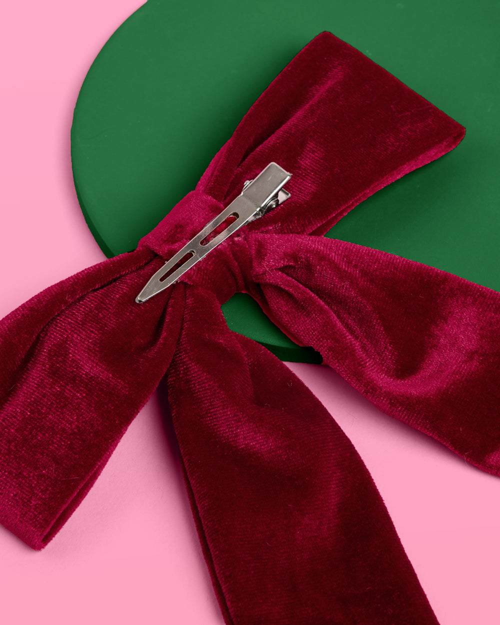 Santa Baby Bow - red velvet bow