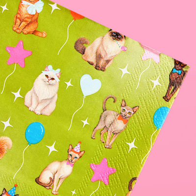 Cat Napkins - 24 paper napkins