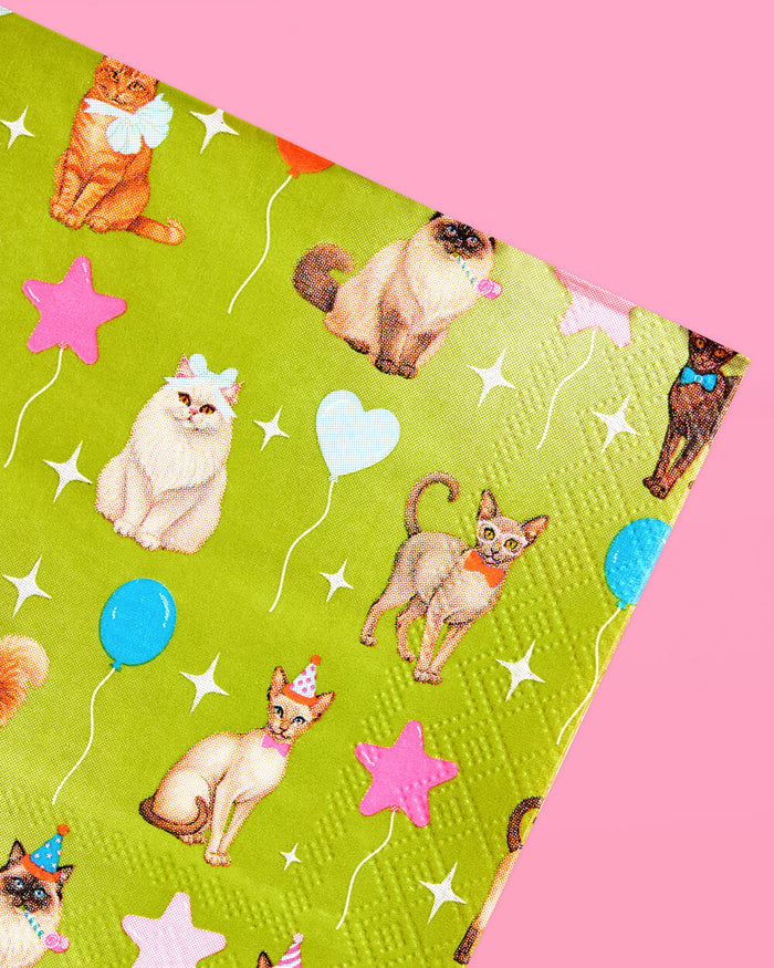 Cat Napkins - 24 paper napkins
