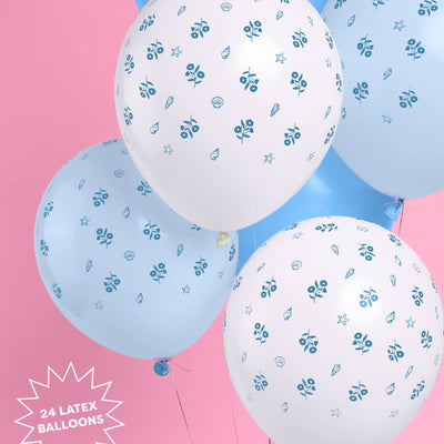 Coastal Balloon Pack - 24 latex balloons