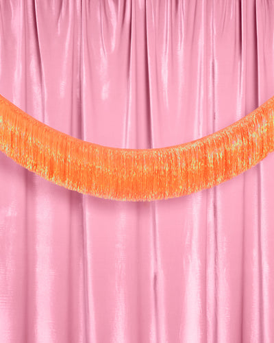 Orange Fringe Banner - iridescent banner