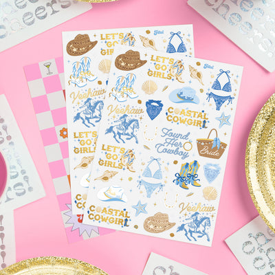 Coastal Cowgirl Tats - 54 temporary tattoos