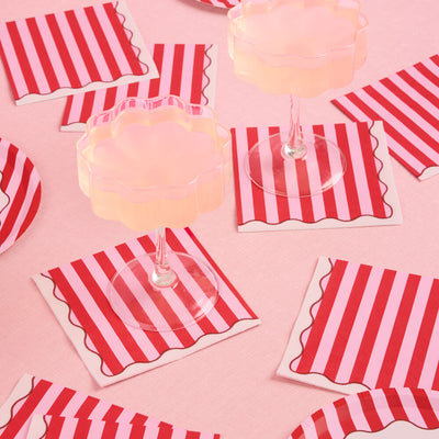 Candy Stripe Napkins - 25 paper napkins