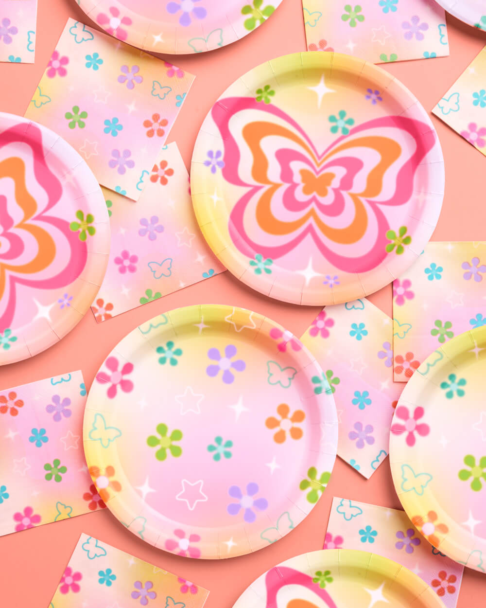 Butterfly Dream Plates - 24 paper plates