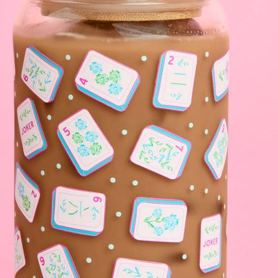 Mahj All Day Tumbler - 16 oz glass cup