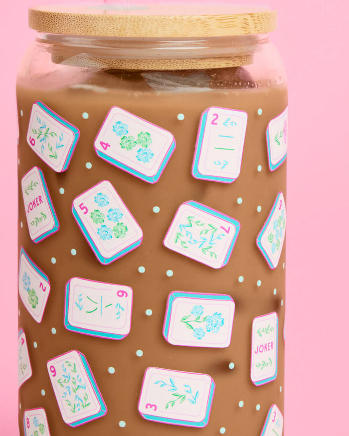Mahj All Day Tumbler - 16 oz glass cup