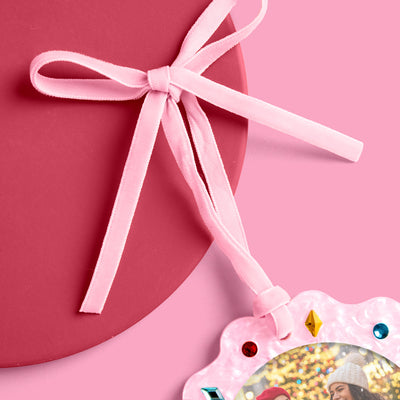 Picture Perfect Ornament - pink frame ornament