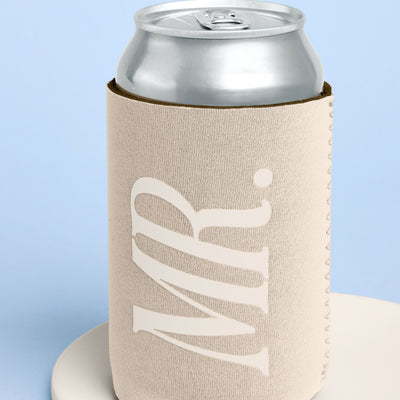 Mr And Mrs Huggies - 2 neoprene drink sleeves