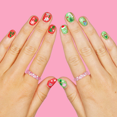 Santa Baby Nail Stickers - 744 adhesive nail stickers