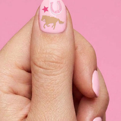 Cowgirl Nail Stickers - 4-Sheet Paper Sticker Set