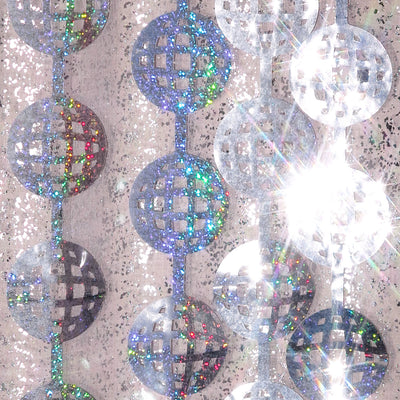 It's Disco, Baby! Curtain - iridescent foil curtain