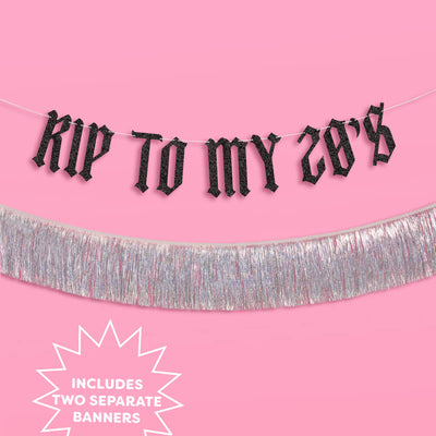 RIP To My 20s Banner - two piece banner