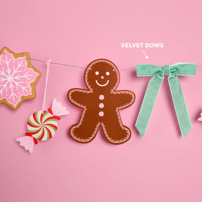Bake it Merry - pink Christmas banner
