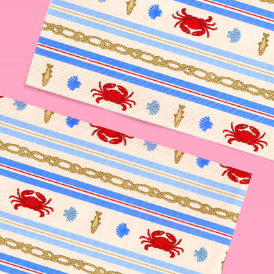 Nautical Napkin Set - 25 paper napkins