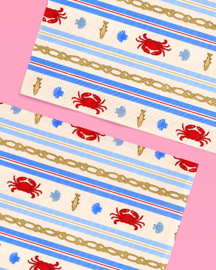 Nautical Napkin Set - 25 paper napkins