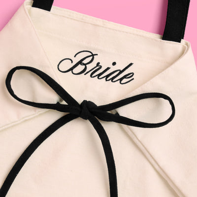 Classic Bride Tote - embroidered canvas tote w. bows