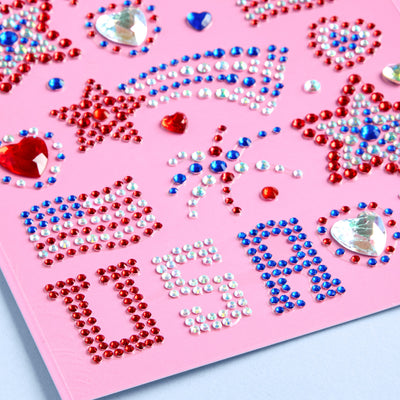 USA Face Gems - 33 adhesive gems