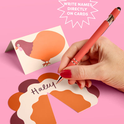 Turkey Time Place Cards - set of 12