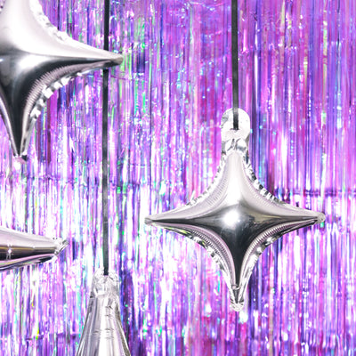Sparkle Balloon - 6 pc silver foil set