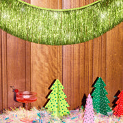 Limelight Fringe - lime green foil banner