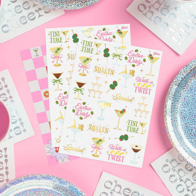 Martini Tats - 50 temporary tattoos