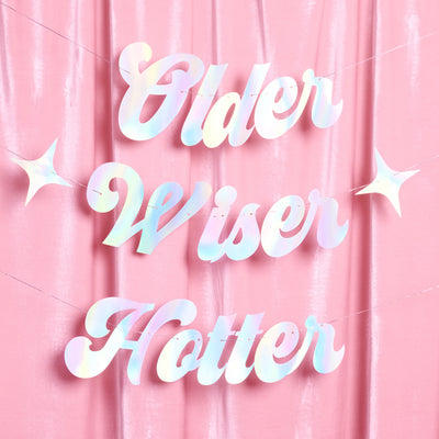 The Motto Banner 2.0 - iridescent foil banner