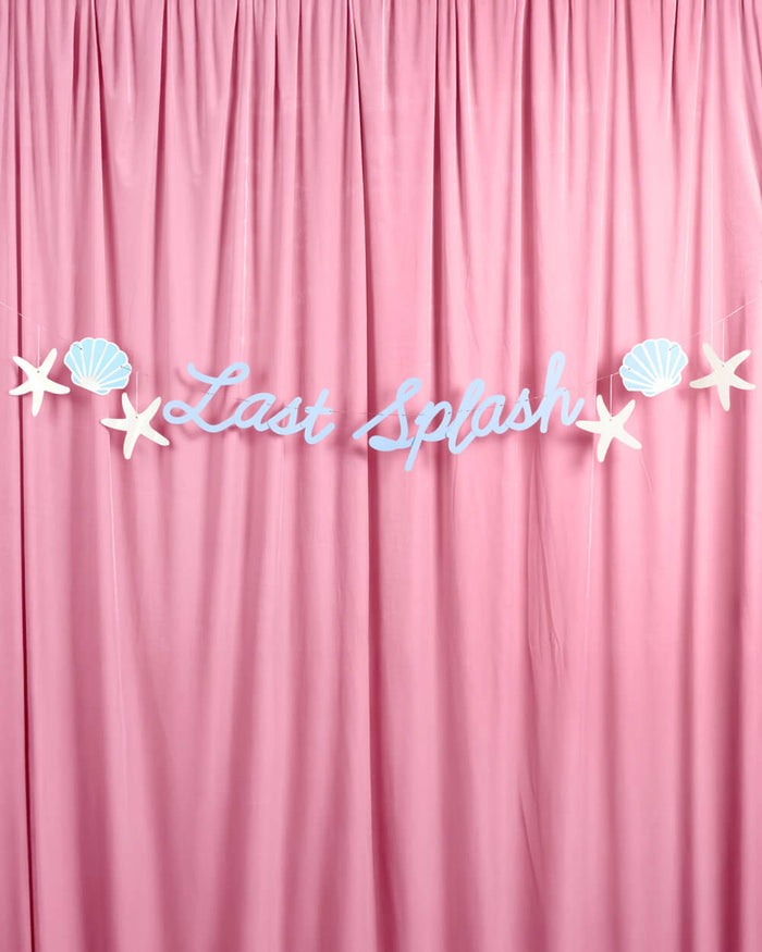 Last Splash Banner - matte blue banner