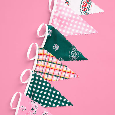Camp Bunting Banner - gingham garland