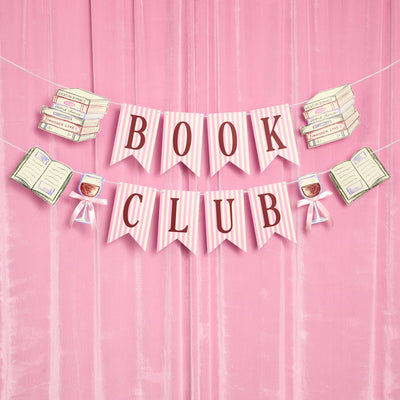Book Club Banner - pink printed banner