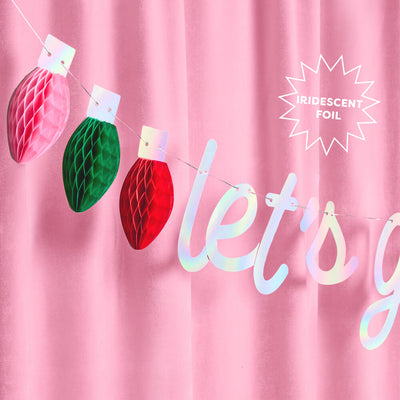 Let's Get Lit Banner - 3D paper banner