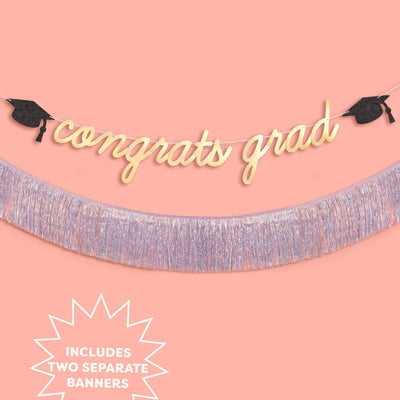 Congrats Grad Banner - two piece banner