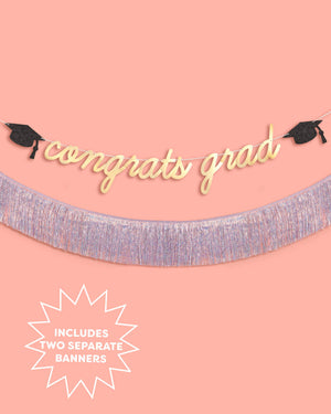 Congrats Grad Banner - two piece banner