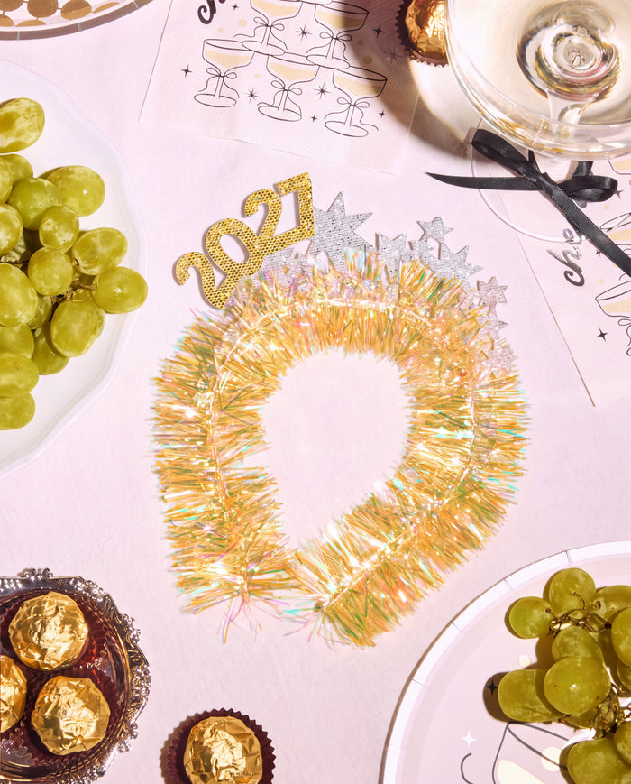 NYE 2027 Headband - fringe headband