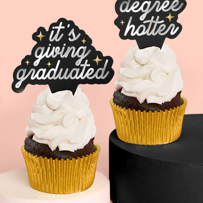 Graduation Toppers - 24 cupcake toppers