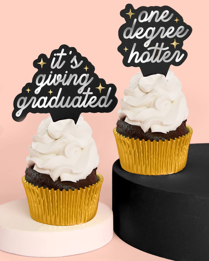 Graduation Toppers - 24 cupcake toppers